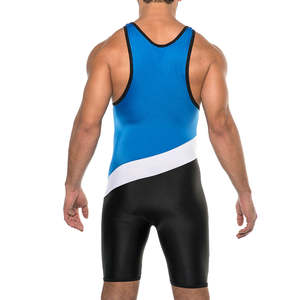Superventas sin mangas Fitness entrenamiento camiseta Color sólido transpirable torneo culturismo lucha uniforme - Product Image 3