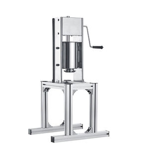 Manual <span class=keywords><strong>de</strong></span> acero inoxidable <span class=keywords><strong>de</strong></span> alta resistencia, Churrera española, máquina <span class=keywords><strong>de</strong></span> Churros vertical operada a <span class=keywords><strong>mano</strong></span> para hacer frutas latinas - Product Image 4