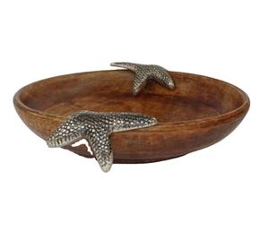 Bol de service en bois pour la maison ustensiles de cuisine vaisselle de service à salade plat & plateau décor de couleur marron bol à fruits en bois design Antique - Product Image 1