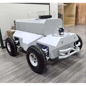 Hot Selling 4WD Suspension Ros <b>Robot</b> Smart Car Inspection Wire Chassis with Automatic Driving & Ackermann Front Steering - Product Image 5