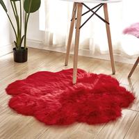 Tapis décoratif moderne en laine et soie, à poils de 5-6 mm, en forme de fleur, touffeté, pour la maison - Idéal pour la décoration de la chambre d'enfant