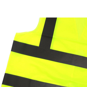 Gilet de sécurité réfléchissant jaune orange haute visibilité de qualité supérieure, conforme aux normes ANSI Classe 1 et EN ISO 20471 Classe 2, avec logo personnalisable - Product Image 4
