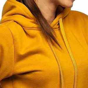 เสื้อฮู้ดแขนยาวโอเวอร์ไซส์ของผู้หญิงเสื้อมีฮู้ดแบบสวมหัวเสื้อฮู้ดกีฬาฤดูหนาว - Product Image 6