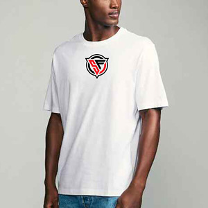 Unisex Custom 100% Cotton Short Sleeve <b>Tshirt</b> Men's Screen Printed with Heat <b>Transfers</b> and DTG Embroidered Logo - Product Image 6