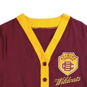 Bethune Cookman hiver pull multicolore universitaire pour femme confortable pull en tricot de couleur unie Letterman - Product Image 2