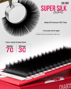 CharmLash Lashes gros avec emballage cils soie gros Extensions de cils individuels Volume russe aspect naturel - Product Image 5