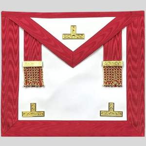 Freemason Delantal y Collar Regalia Set Personalizado Hecho a mano para Lodge Uniforme ceremonial Traje masónico de alta calidad - Product Image 1