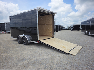 Enclosed <b>Cargo</b> <b>Trailer</b> 7x14 Steel Box <b>Trailer</b> 7000lb <b>Trailer</b> with Ramp Door Supplier Price Tandem Axle Box <b>Trailer</b> 84in Interior - Product Image 4