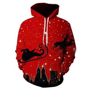 Sudadera con Capucha Navideña para Hombre, Cómoda y Moderna, 100% Poliéster, con Logotipo Personalizado, MOQ Bajo - Product Image 5