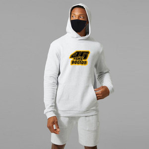 Conjunto de Sudadera con Capucha y Pantalones Cortos de Felpa Elástica para Hombre, Talla Grande, Cómodo, de Secado Rápido y Transpirable para Entrenamiento, Trotar y Uso Diario - Product Image 2