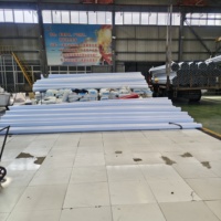 Tuyaux et tubes composites en acier et plastique à grande diamètre, à brides, conformes à la norme ISO 2531, pour projets d'infrastructure d'alimentation en eau urbaine, revêtement PE.