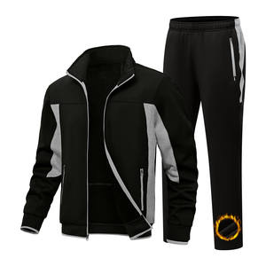 Conjunto de 2 Piezas de Sudadera con Capucha y Pantalones Deportivos para Hombre de Alta Calidad, Resistentes al Viento, con Diseño de Logotipo Personalizado, Conjuntos Deportivos, Trajes Deportivos Unisex - Product Image 1
