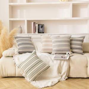 Funda de cojín tejida decorativa Cojín de suelo tejido a mano Cojín de algodón de gran tamaño Estilo bohemio - Product Image 6