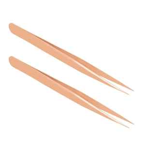 ชุดแหนบต่อขนตาแบบมืออาชีพ สีชมพูโรสโกลด์ สำหรับวันวาเลนไทน์ สีสั่งทำได้ ทนทาน แม่นยำ ด้ามจับทรงเพชร - Product Image 5