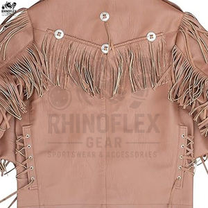 Nuevo diseño de chaqueta con flecos para hombre, chaqueta transpirable de talla grande baja Moq hecha a medida, chaqueta de cuero auténtico para hombre, chaquetas con flecos a la moda - Product Image 5