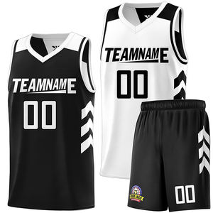 Venta al por mayor de alta calidad de impresión digital personalizable transpirable 100% poliéster camisetas de baloncesto conjuntos de ropa deportiva con números nombre - Product Image 2
