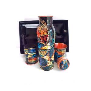 High In Demand With Reasonable Price Hand Crafted Matte Copper <b>Bottle</b> Wide Drinking <b>Bottle</b> Indian Exporter With Export Quality - Product Image 4