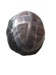 Taz Hair Bangladesh Perruque de cheveux toupet pour hommes avec base de peau 100% densité Remy Grade Kinky Straight and Deep Wave Styles - Product Image 2