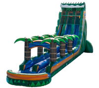 Toboggan aquatique gonflable de qualité commerciale pour adultes, idéal pour les fêtes et la location, certifié CE, garantie 3 ans, usage maximal en extérieur.