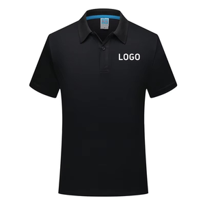 Polo de sport à séchage rapide avec logo personnalisé imprimé col polo chemise à manches courtes Marathon course à pied Fitness hommes haut bricolage - Product Image 3