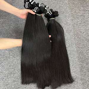 100% naturel droite cheveux humains vietnamiens trame cheveux bruts un donneur - Product Image 1