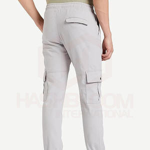 Pantalon de survêtement pour hommes sur mesure 100% coton Style décontracté avec motif droit pantalon délavé-Vente en gros en vrac - Product Image 2