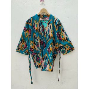 Andmade-Chaqueta reversible de algodón para mujer, chaqueta reversible - Product Image 4