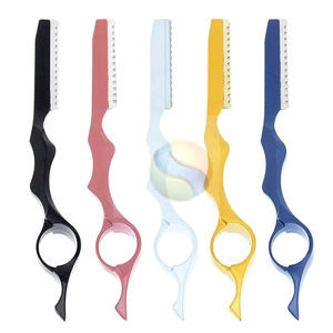 Navaja de Afeitar Recta de Acero Inoxidable con Logotipo Personalizado Premium, Navaja de Afeitar Profesional para Barbería, Navaja de Entresacar con Mango de Madera - Product Image 6