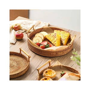 Bandeja de Ratán de Tendencia para un Estilo de Vida Ecológico - Product Image 1