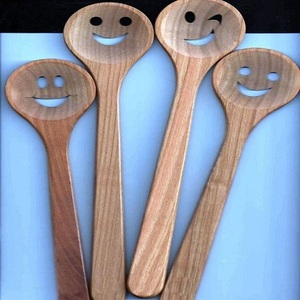 Cuillère de service élégante cuillères de cuisine antiadhésives pour vaisselle de cuisine cuillère ustensiles de cuisine en bois service de table - Product Image 2