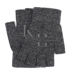 Unisex Striped Knitted Half-Finger <b>Gloves</b> Stretchy Cotton Fingerless Work <b>Gloves</b> Casual Breathable Winter <b>Typing</b> <b>Gloves</b> - Product Image 5