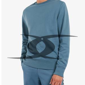 Sudadera de lana de algodón ODM de alta calidad para hombre, Jersey térmico unisex de cuello redondo con logotipo personalizado y peso pesado para invierno - Product Image 3