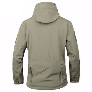 แจ็คเก็ต2025ีฮู้ดแขนยาวของผู้ชายเสื้อฮู้ดปกตั้งมีฮู้ดปลอกนิ่มระบายอากาศได้ดีสำหรับฤดูหนาว - Product Image 2