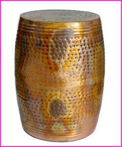 2025 Table basse moderne en acier inoxydable doré à dessus en béton de conception antique pour meubles de salon - Product Image 6