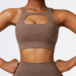 Soutien-gorge de sport sans couture à soutien moyen de haute qualité haut d'entraînement Gym Fitness entraînement Yoga soutien-gorge de sport - Product Image 5