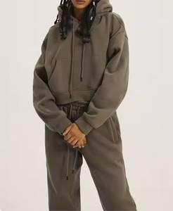 ชุดกีฬาสองชิ้นสำหรับผู้หญิงเสื้อฮู้ดพิมพ์ลายดิจิทัลสำหรับวิ่งจ๊อกกิ้งฤดูหนาว - Product Image 2