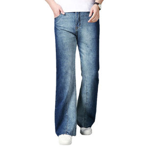 Pantalons en jean slim sur mesure en gros pour homme, denim bleu de haute qualité, jeans pour homme populaires, jeans en denim lavés pour homme - Product Image 1