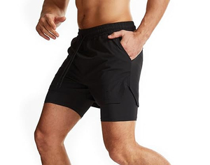 Men's Solid Black Running <b>Shorts</b> Men Running <b>Shorts</b> Women Running <b>Shorts</b> Woman Running <b>Shorts</b> <b>With</b> <b>Phone</b> <b>Pocket</b> Running <b>Shorts</b> - Product Image 2
