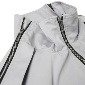 Baisheng prenda de alta calidad chaqueta con cremallera Patchwork cortavientos poliéster Casual trabajo Streetwear chaqueta de gran tamaño para hombres - Product Image 4