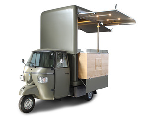 Tricycle Électrique de Restauration Mobile, Chariot de Traiteur à 3 Roues, Camionnette de Street Food pour Café, Pizza, Tacos, Crème Glacée, Snacks, Hot-dogs - Product Image 2