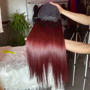 Cheap Price Brazilian Hair Straight Lace Front Wig Hd Lace Wig 100% Human Hair Wig For Black Woman