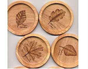 Nouveau dernier Design 2025 Top vente bois et pierre décor de Table sous-verre ensemble de 2 prix de gros ustensiles de cuisine café sous-verre - Product Image 5