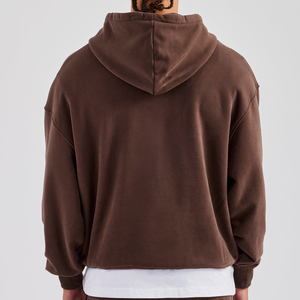 Sudadera con Capucha MOVETEXTILE Basics, Estilo Urbano, Lavada al Ácido, Gruesa, Holgada, 460 g/m², Algodón, Corte Recto, Cierre Completo - Product Image 4