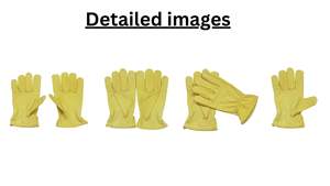 Yellow Keystone Thumb Grain Leather <b>Driving</b> <b>Gloves</b> Premium Finished Leather Product <b>for</b> Working <b>Men</b> Hand <b>Gloves</b> <b>for</b> <b>Driving</b> Work - Product Image 2