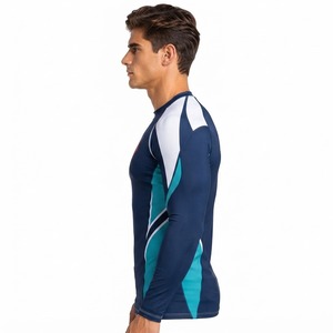 T-shirt de compression à manches longues pour homme, vêtement de sport, entraînement, fitness, course à pied, cyclisme, surf, gym, activité physique - Product Image 4