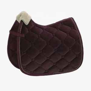 Almohadillas de Silla de Montar de Algodón al por Mayor 2025, Color Azul Marino Personalizado con Logotipo Bordado, Almohadillas de Silla de Montar para Salto Ecuestre - Product Image 3