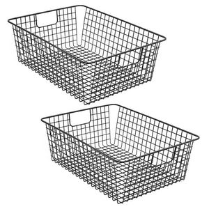 Stockage empilable Offre Spéciale industriel de stockage de panier de fil rectangulaire en métal de stockage - Product Image 5