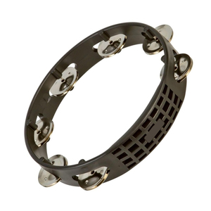 Pandereta de mano con metal de una sola fila Jingles Panderetas de madera Entretenimiento Instrumentos musicales - Product Image 3