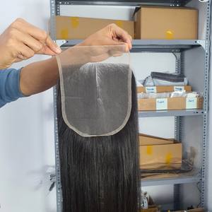 Extensiones de cabello virgen de Vietnam 13x4 Lace HD Super Double Drawn Raw Bone Straight Wave Style de 8 a 30 pulgadas - Product Image 3