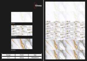 Carreaux muraux en céramique 300x600mm style maison, pour salle de bain et cuisine, finition brillante ou mate, surface sculptée effet sucre, design mural intérieur luxueux - Product Image 5